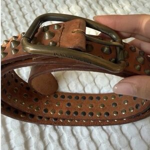 Dolce & Gabbana Vintage Leather Studded Belt